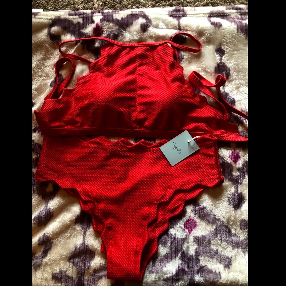 Cupshe Two piece Red swimsuit